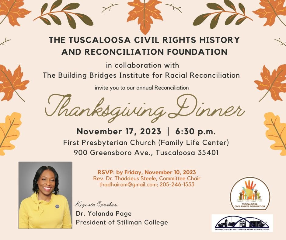 Annual Racial Reconciliation Thanksgiving Dinner Invitation